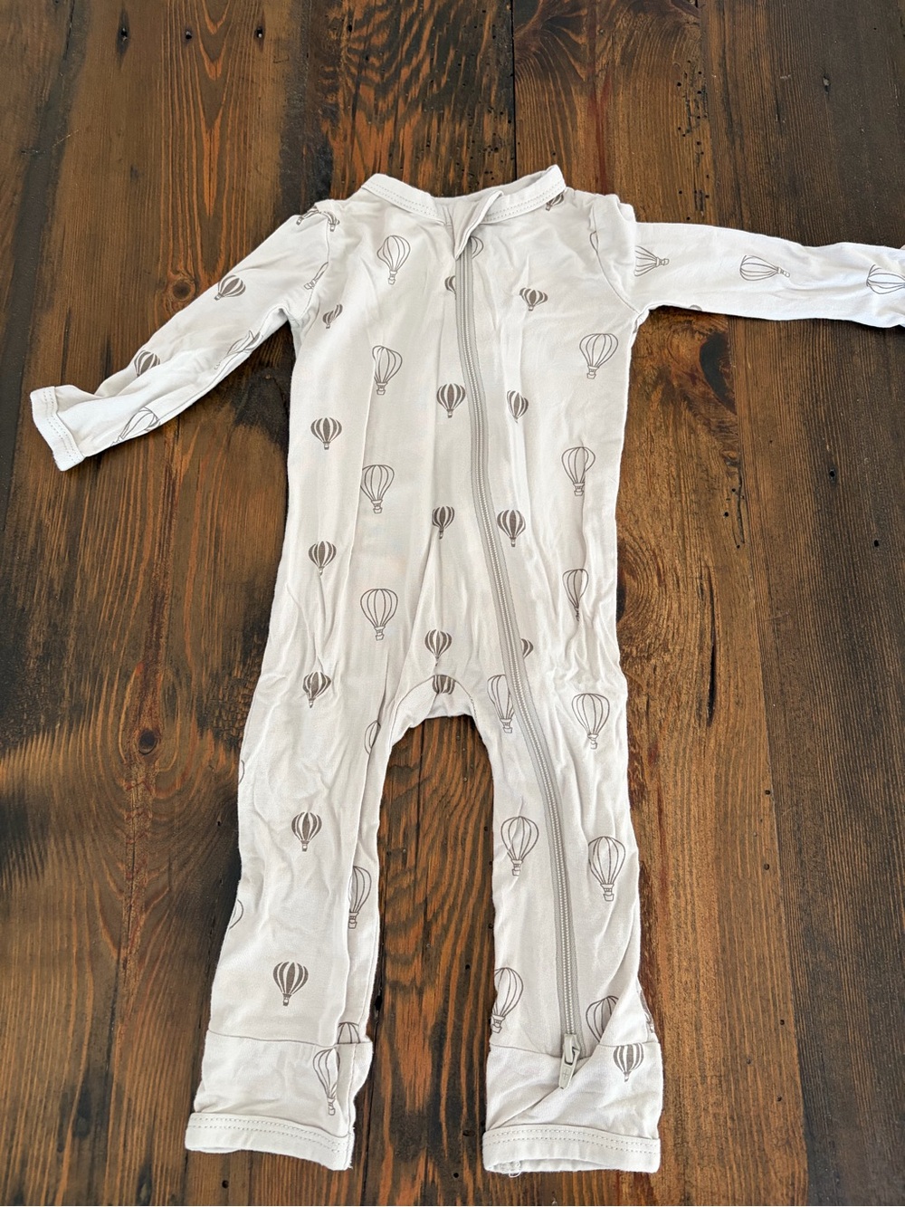 Kyte BABY One-Piece Gray Hot Air Balloon Print